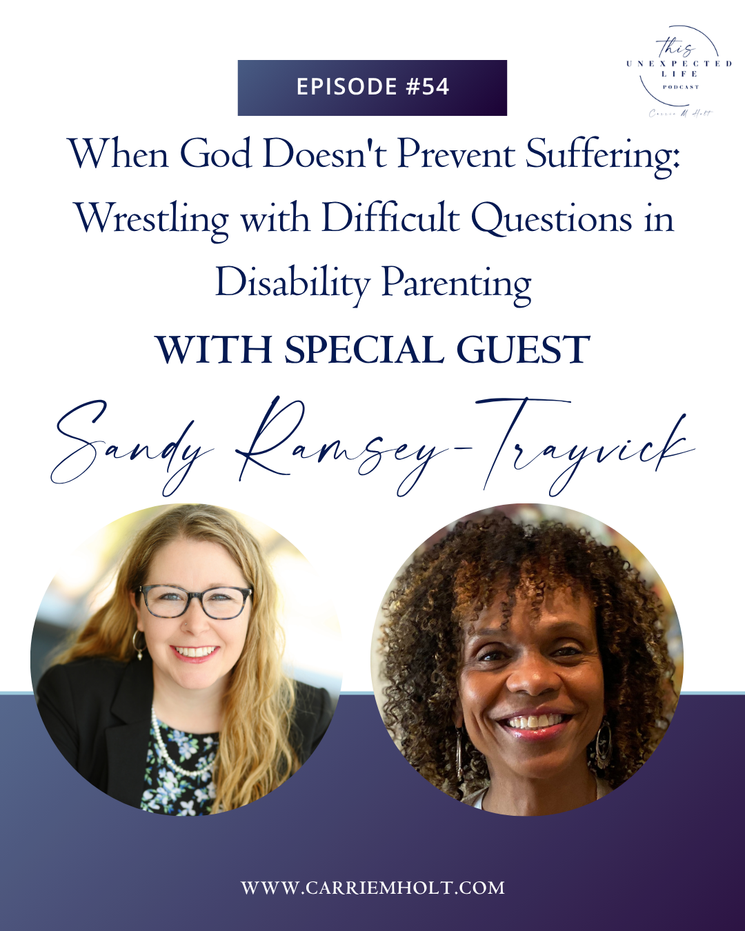 When God Doesn’t Prevent Suffering: Wrestling with Difficult Questions in Disability Parenting with Sandy Ramsey-Trayvick